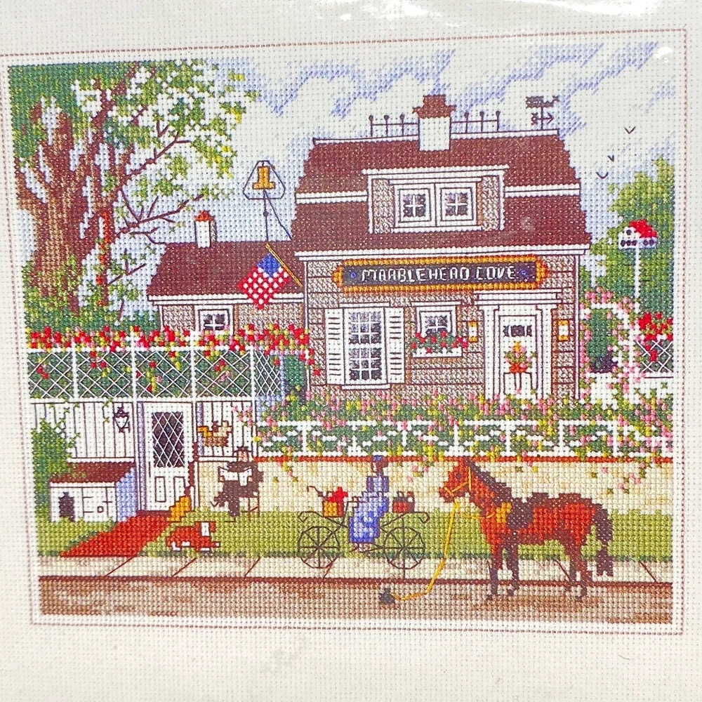 Sealed Counted Cross-Stitch Kit DIMENSIONS #3663 Marblehead Cove 10